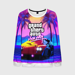 Мужской свитшот Vice city retro wave Lambo