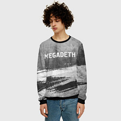 Свитшот мужской Megadeth - grey gradient посередине, цвет: 3D-черный — фото 2