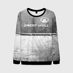 Свитшот мужской Great Wall - grey gradient посередине, цвет: 3D-черный