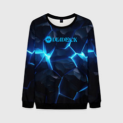 Свитшот мужской Deadlock logo синий лого, цвет: 3D-черный