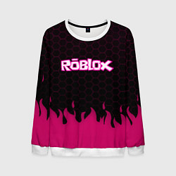 Мужской свитшот Roblox fire pink