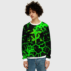 Свитшот мужской DOOM кислотная земля, цвет: 3D-белый — фото 2