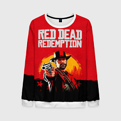 Свитшот мужской Red Dead Redemption - cowboys, цвет: 3D-белый