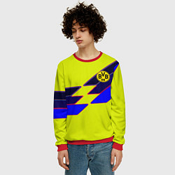 Свитшот мужской Боруссиа текстура спорт, цвет: 3D-красный — фото 2