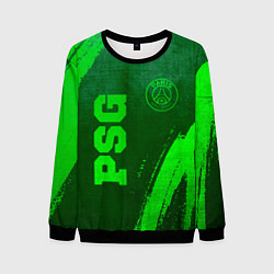 Свитшот мужской PSG - green gradient вертикально, цвет: 3D-черный