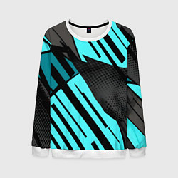 Свитшот мужской Спортивный динамичный, цвет: 3D-белый