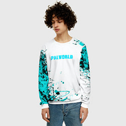 Свитшот мужской Palworld краски, цвет: 3D-белый — фото 2