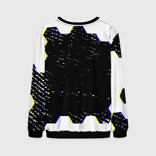 Мужской свитшот CS соты абстракция / 3D-Черный – фото 2