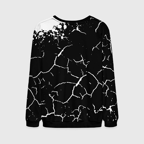 Мужской свитшот Half life pattern краски / 3D-Черный – фото 2