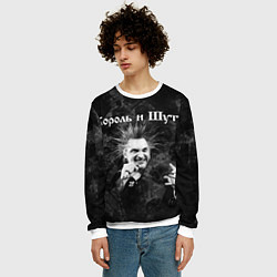 Свитшот мужской Король и Шут Горшенев, цвет: 3D-белый — фото 2