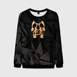 Свитшот мужской Deftones golden poly, цвет: 3D-черный