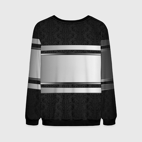 Мужской свитшот Opel узоры метал / 3D-Черный – фото 2
