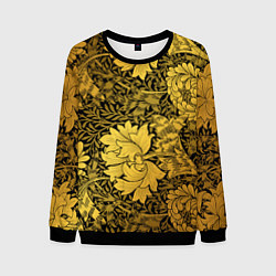 Свитшот мужской Золотые подсолнухи, цвет: 3D-черный