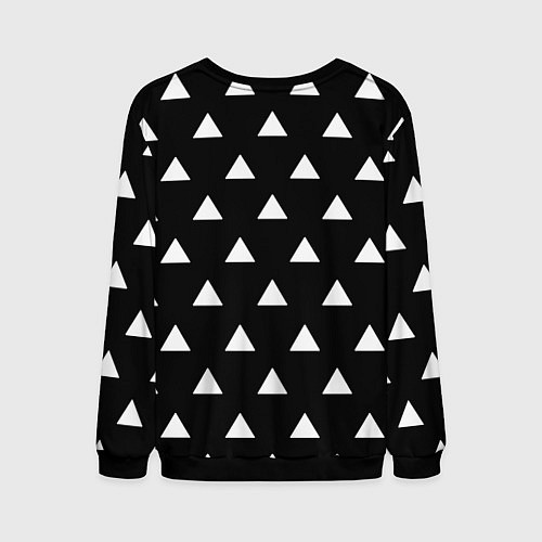 Мужской свитшот Нинтендо лёд и пламя краски / 3D-Черный – фото 2