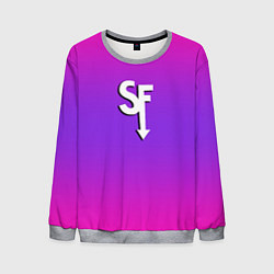 Мужской свитшот Sally Face neon gradient