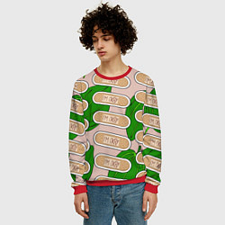 Свитшот мужской Я в порядке пластырь, цвет: 3D-красный — фото 2