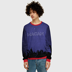Свитшот мужской Макан - Андрей Кириллович, цвет: 3D-красный — фото 2