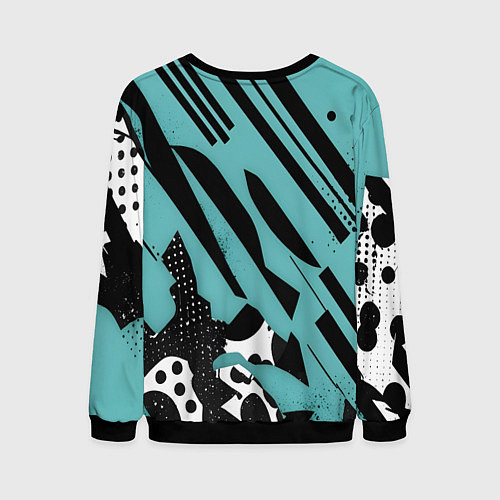 Мужской свитшот Спорт динамика скорость / 3D-Черный – фото 2