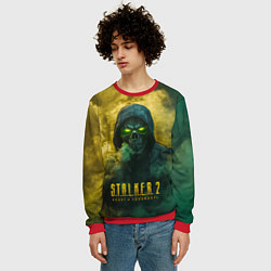 Свитшот мужской Stalker 2 череп, цвет: 3D-красный — фото 2