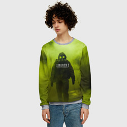 Свитшот мужской Stalker кислотный туман, цвет: 3D-меланж — фото 2
