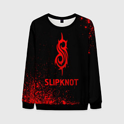 Свитшот мужской Slipknot - red gradient, цвет: 3D-черный