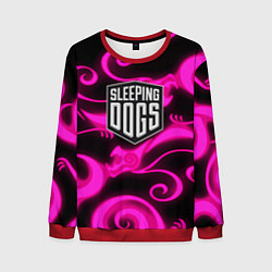 Свитшот мужской Sleeping dogs japan gta dragon, цвет: 3D-красный