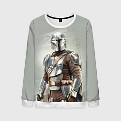 Свитшот мужской The Mandalorian - Din Djarin, цвет: 3D-белый