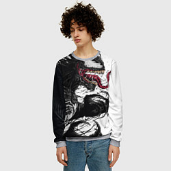 Свитшот мужской Venom - Symbiot, цвет: 3D-меланж — фото 2