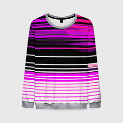 Свитшот мужской Разноцветные вертикальные линии, цвет: 3D-меланж