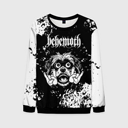 Свитшот мужской Behemoth рок пес, цвет: 3D-черный