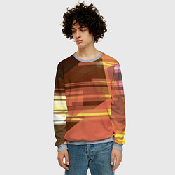 Свитшот мужской Оттенки заката, цвет: 3D-меланж — фото 2