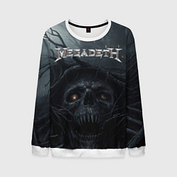 Свитшот мужской Megadeth череп под деревом, цвет: 3D-белый