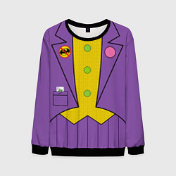 Свитшот мужской Костюм Джокера, цвет: 3D-черный