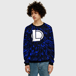 Свитшот мужской League of Legends blue energy, цвет: 3D-черный — фото 2
