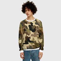 Свитшот мужской Милитари камуфляж, цвет: 3D-белый — фото 2