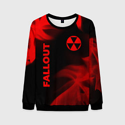 Мужской свитшот Fallout - red gradient вертикально