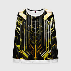 Мужской свитшот Gold lines on a black background