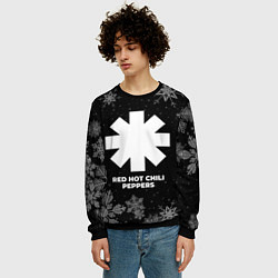 Свитшот мужской Снежный Red Hot Chili Peppers, цвет: 3D-черный — фото 2