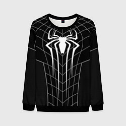 Свитшот мужской Черный костюм Человека паука, цвет: 3D-черный