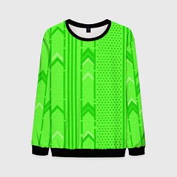 Свитшот мужской Закулисье зелёные обои, цвет: 3D-черный