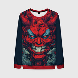 Свитшот мужской Red demon Oni, цвет: 3D-красный