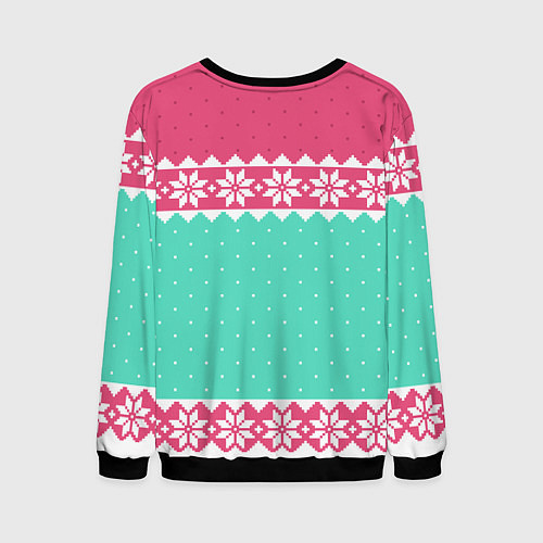 Мужской свитшот Новогодний свитер Пауэр из Человек-бензопила / 3D-Черный – фото 2