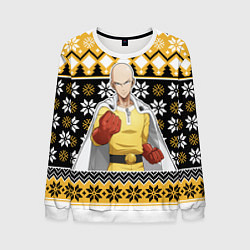 Свитшот мужской One-Punch Man sweater, цвет: 3D-белый