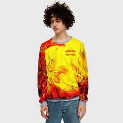 Свитшот мужской Arctic Monkeys - ядовитые подтеки, цвет: 3D-меланж — фото 2