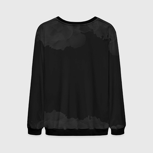 Мужской свитшот Санта хипстер с подарками / 3D-Черный – фото 2