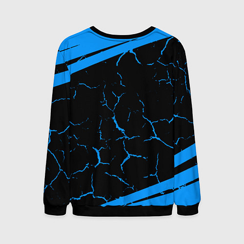 Мужской свитшот Dayz полосы трещины лого / 3D-Черный – фото 2