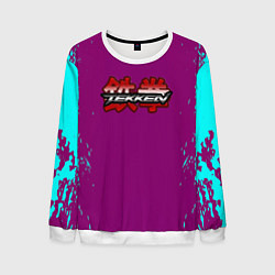 Свитшот мужской Tekken краски неон, цвет: 3D-белый