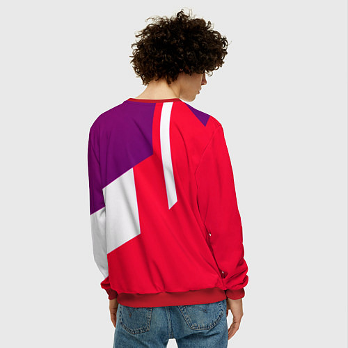 Мужской свитшот BMW geometry sport / 3D-Красный – фото 4