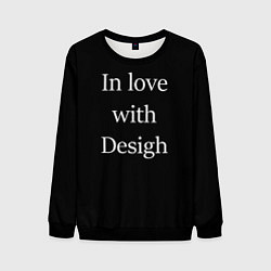 Свитшот мужской In love with Design, цвет: 3D-черный