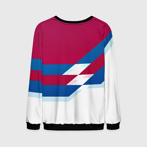 Мужской свитшот Stalker geometry / 3D-Черный – фото 2